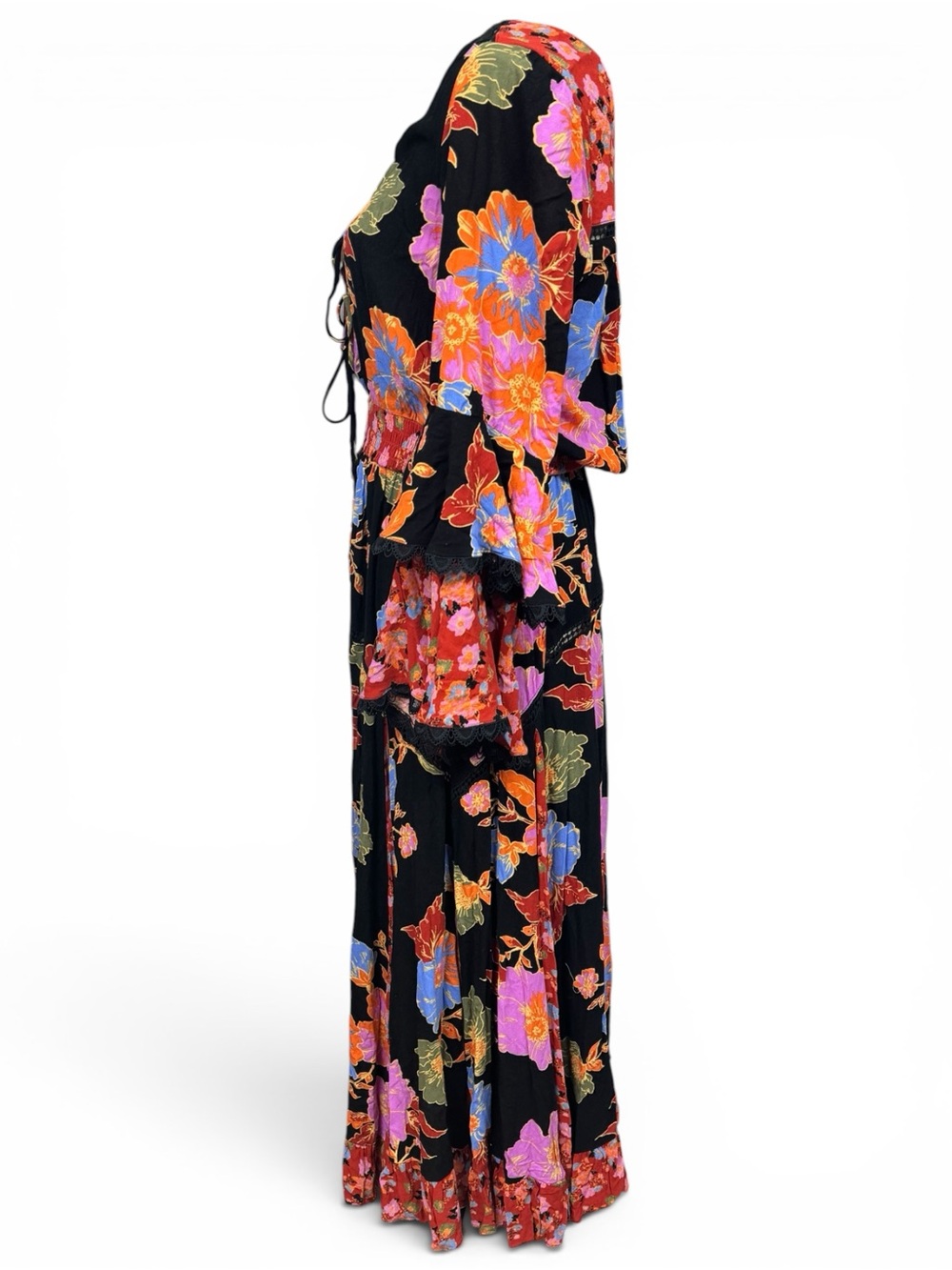 Free People Penny Printed Maxi Bodysuit Dress - Picture 8 of 9